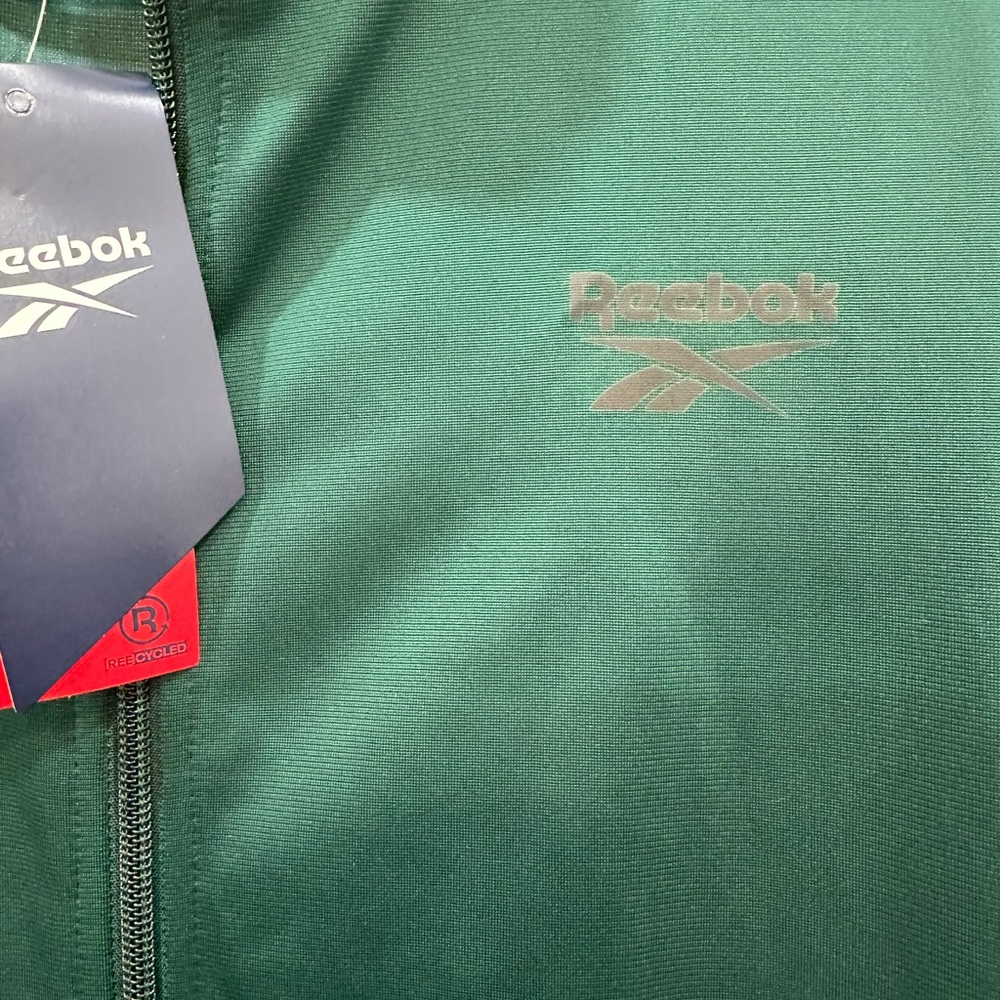 Reebok Men's Medium Forest Green Windbreaker - Picture 2 of 5